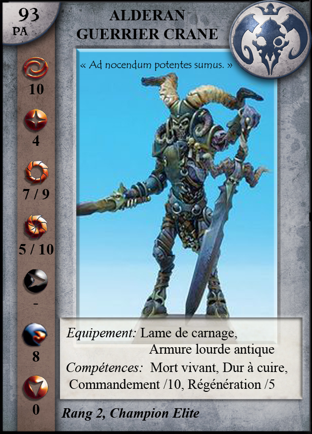 Alderan, Guerrier Crâne